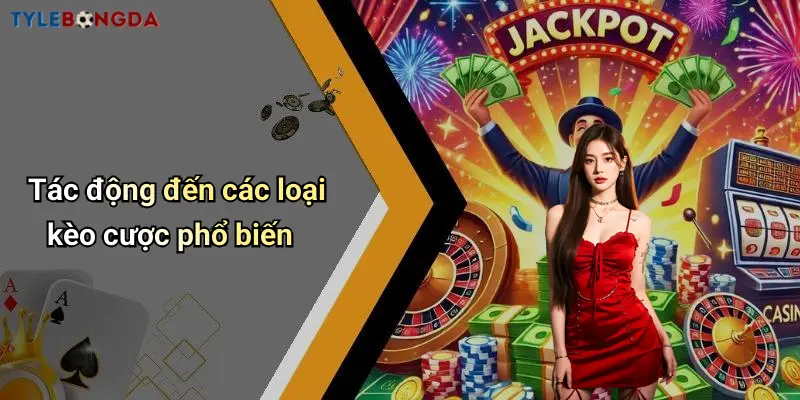 Tác động đến các loại kèo cược phổ biến