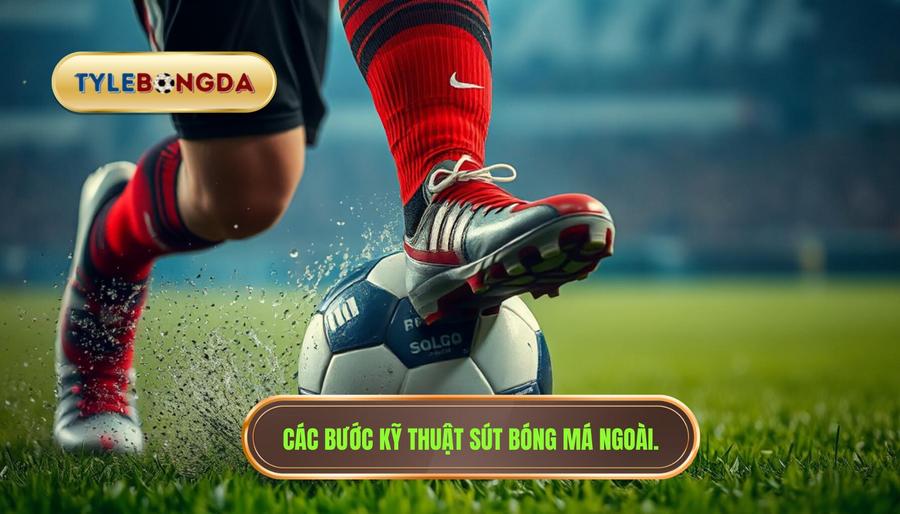  Các bước kỹ thuật sút bóng má ngoài.